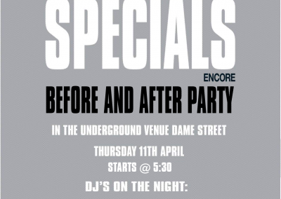 Specials Before and After Party 110419 at The Underground